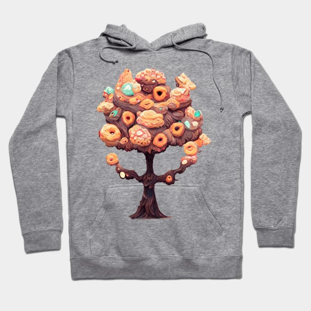 Donut Tree #2 by dozydonut Hoodie by dozydonut